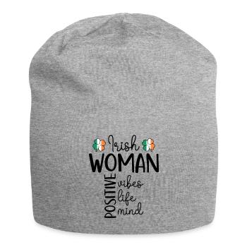 Fille Positive Femme Irlandaise - Bonnet en jersey - gris chiné - Devant