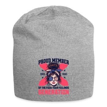 Frau Dutt USA Humor Generation X - Jersey-Beanie - Grau meliert - Vorne