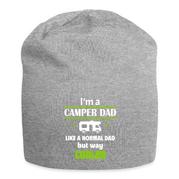 Je suis papa campeur - Bonnet en jersey - gris chiné - Devant