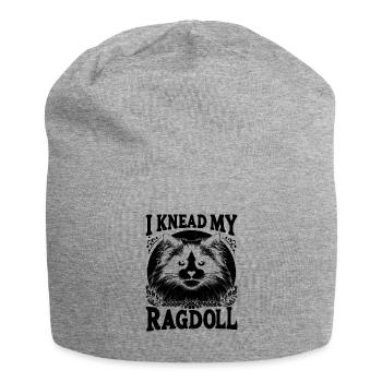 Ich knete meine Ragdoll Ragdolls Katzenliebhaber - Jersey-Beanie - Grau meliert - Vorne