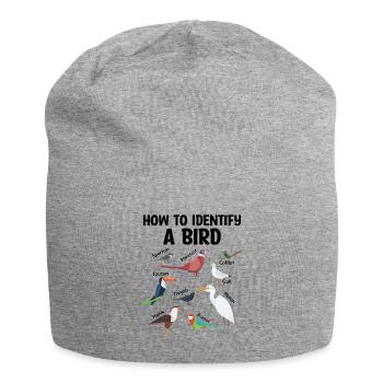 Comment identifier un ornithologue ornithologue - Bonnet en jersey - gris chiné - Devant