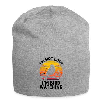 Je ne suis pas perdu Je suis ornithologue ornithologue - Bonnet en jersey - gris chiné - Devant