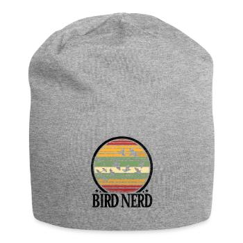 Bird Nerd Birdwatching Birder Birds Birdwatcher - Bonnet en jersey - gris chiné - Devant
