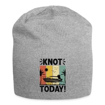 Knoten Heute Paddelboot - Jersey-Beanie - Grau meliert - Vorne