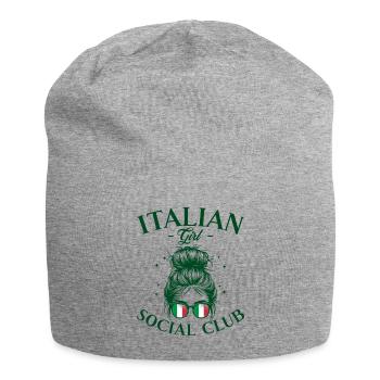 Mädchen Social Club Italienische Frau - Jersey-Beanie - Grau meliert - Vorne