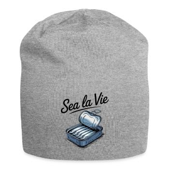 Humor Canned Sardines Fish Sea - Jersey Beanie - heather grey - Front