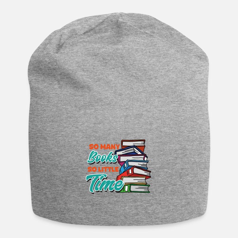 Buchliebhaber - Jersey-Beanie - Grau meliert
