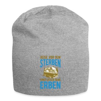 Renter Camping Geschenk - Jersey-Beanie - Grau meliert - Vorne
