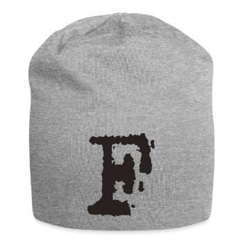 F - Jersey-Beanie - Grau meliert - Vorne
