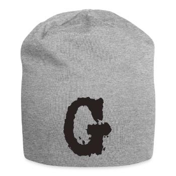 G - Bonnet en jersey - gris chiné - Devant