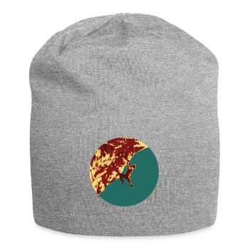 Grimpeur dans un mur raide - Bonnet en jersey - gris chiné - Devant