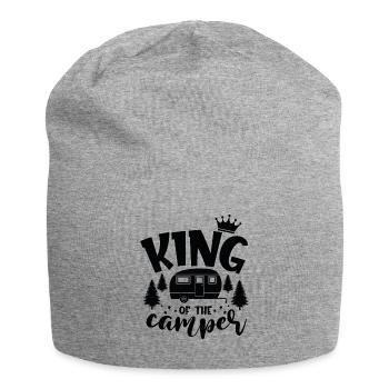 The king of the motorhome - Jersey Beanie - heather grey - Front