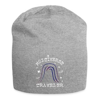 Multiversum-Reisender - Jersey-Beanie - Grau meliert - Vorne