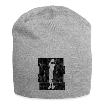 Basket basket basket basketball basketteur basketteur - Bonnet en jersey - gris chiné - Devant