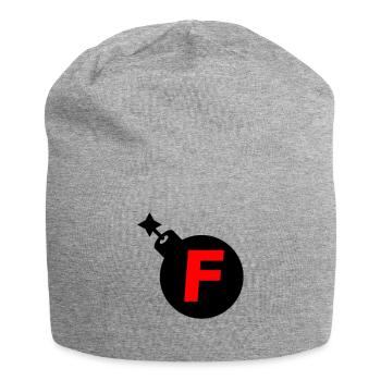 F-Bombe - Jersey-Beanie - Grau meliert - Vorne