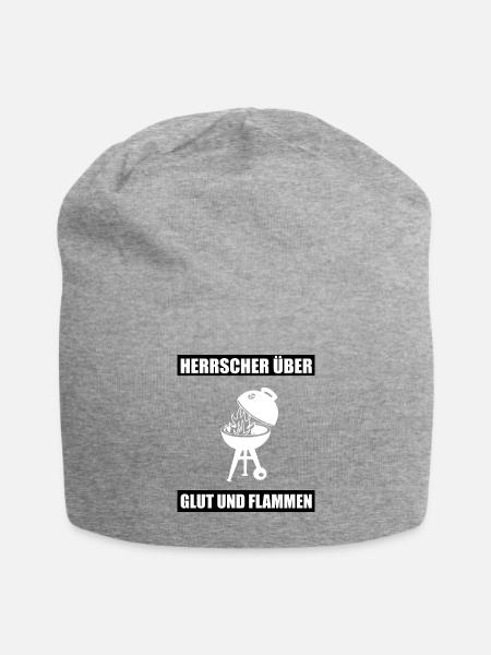 BBQ - Jersey-Beanie - Grau meliert