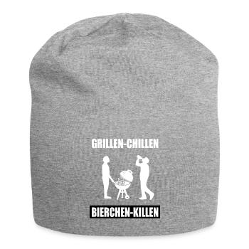 BBQ - Jersey-Beanie - Grau meliert - Vorne