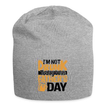 Papa Humor Geschenk zum Vatertag - Jersey-Beanie - Grau meliert - Vorne