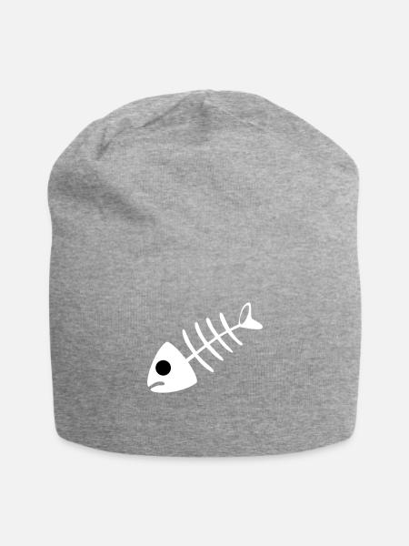 arête de poisson - Bonnet en jersey - gris chiné