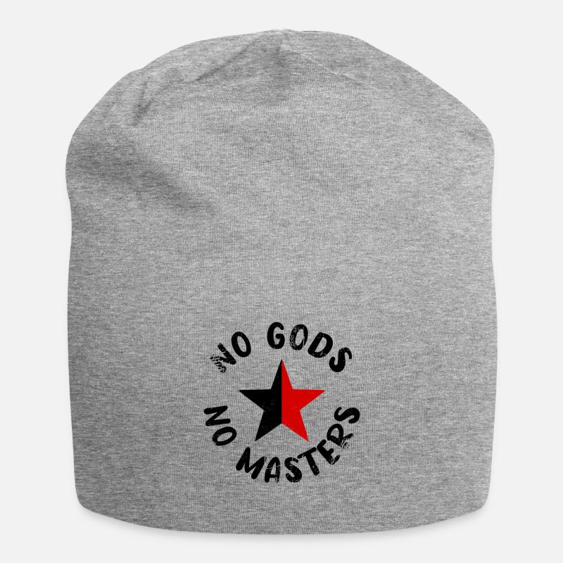 No Gods No Masters - Jersey-Beanie - Grau meliert