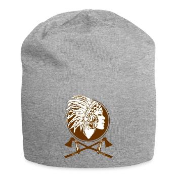 Indian Native American - Jersey Beanie - heather grey - Front