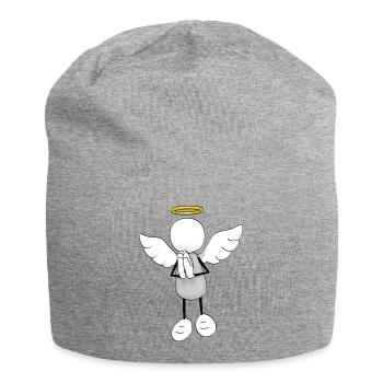 Engel - Jersey-Beanie - Grau meliert - Vorne