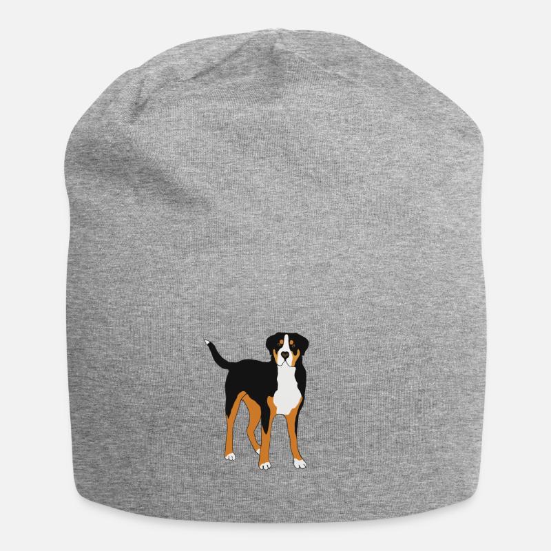 Großer Schweizer Sennenhund - Jersey-Beanie - Grau meliert