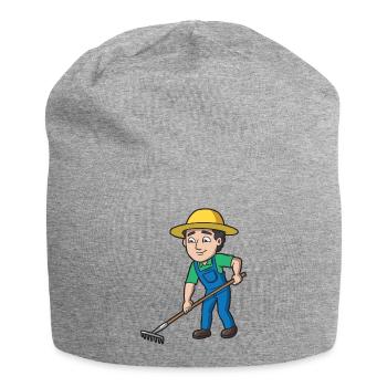 Farmer - Jersey Beanie - heather grey - Front