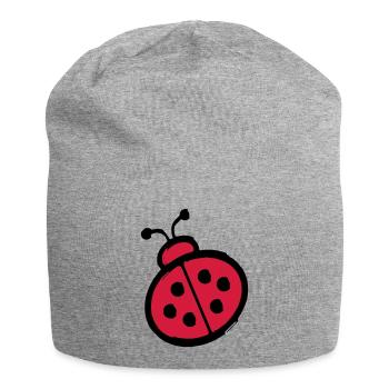 ladybug - Jersey Beanie - heather grey - Front