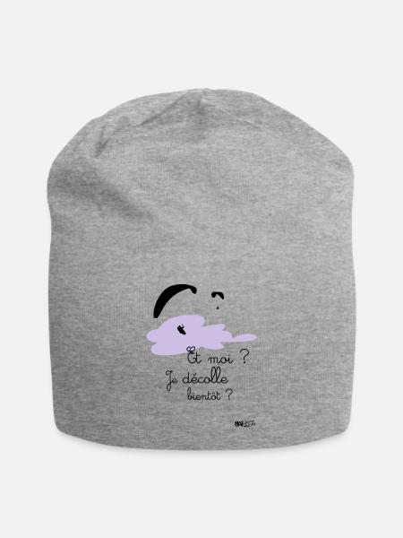 Body décolle bientot rose - Bonnet en jersey - gris chiné