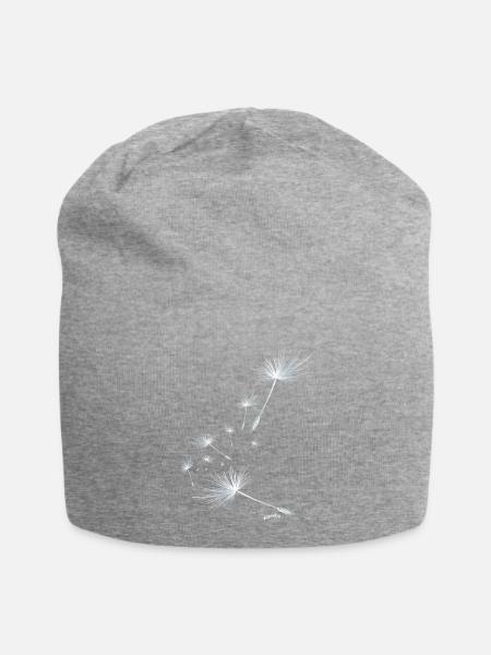 Pusteblume Design 2 - Jersey-Beanie - Grau meliert