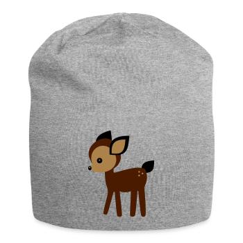 Rehkitz - Jersey-Beanie - Grau meliert - Vorne