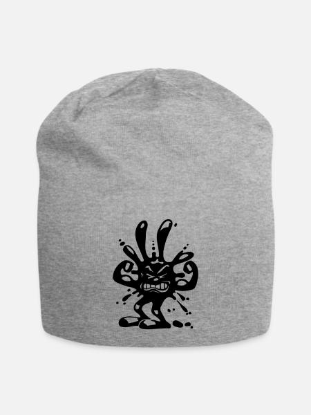 virus fleck - Jersey-Beanie - Grau meliert