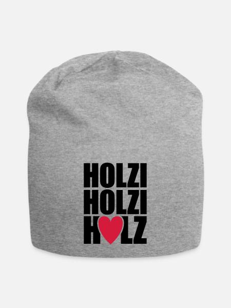 Holzi Holzi Holz - Jersey-Beanie - Grau meliert