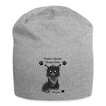 Maine Coon - Black Smoke - Bonnet en jersey - gris chiné - Devant