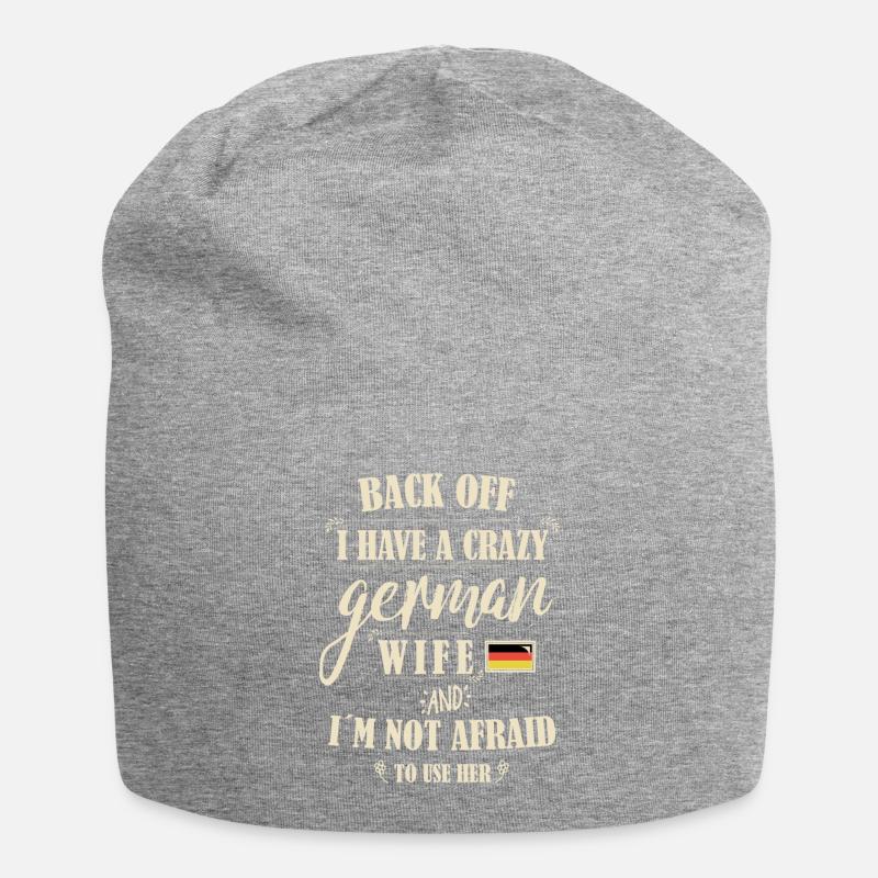 German Wife - Jersey-Beanie - Grau meliert