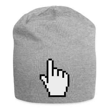 pointer / cursor - Jersey Beanie - heather grey - Front