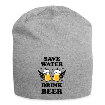 47 Save Water Drink Beer funny humor - Jersey-Beanie - Grau meliert - Vorne