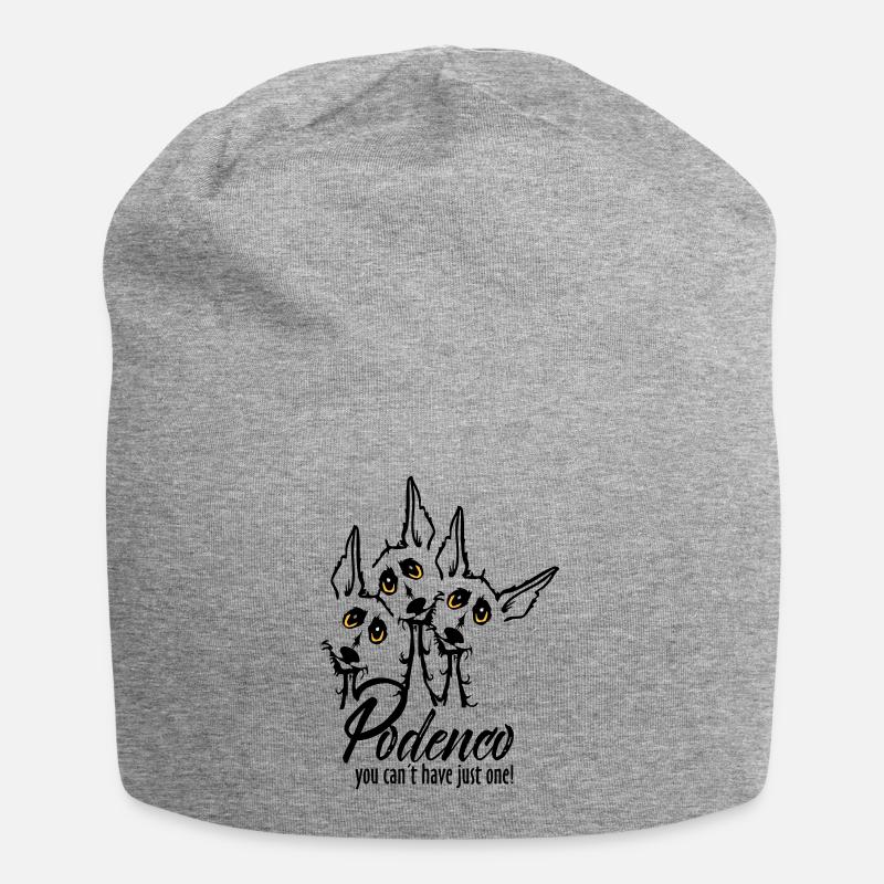 Podi Rudel - Jersey-Beanie - Grau meliert