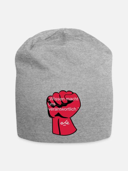 Wissen, Che Ernesto Guevara - Jersey-Beanie - Grau meliert