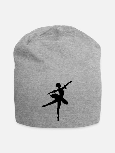 Danseuse de ballet vecteur Silhouette - Bonnet en jersey - gris chiné