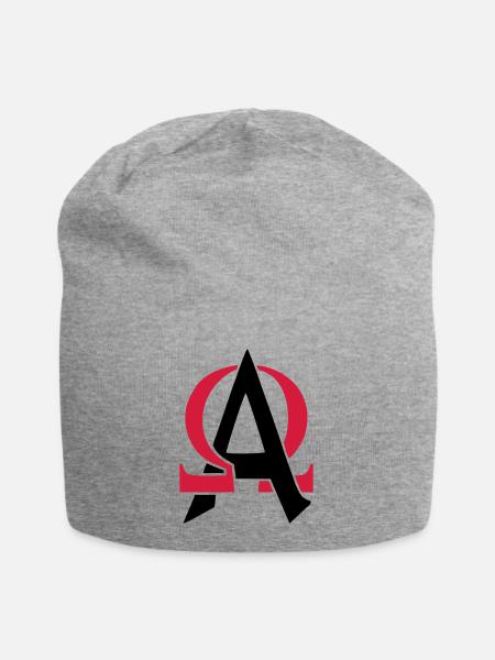 Alpha & Omega - Bonnet en jersey - gris chiné