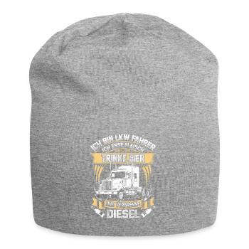Ich bin LKW Fahrer - Jersey-Beanie - Grau meliert - Vorne