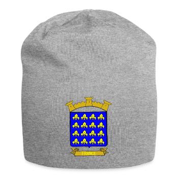 BLASON ROYAUME DE FRANCE - Bonnet en jersey - gris chiné - Devant