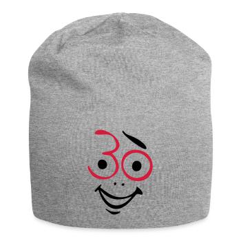 Juhu 30 Jahre ! - Jersey-Beanie - Grau meliert - Vorne