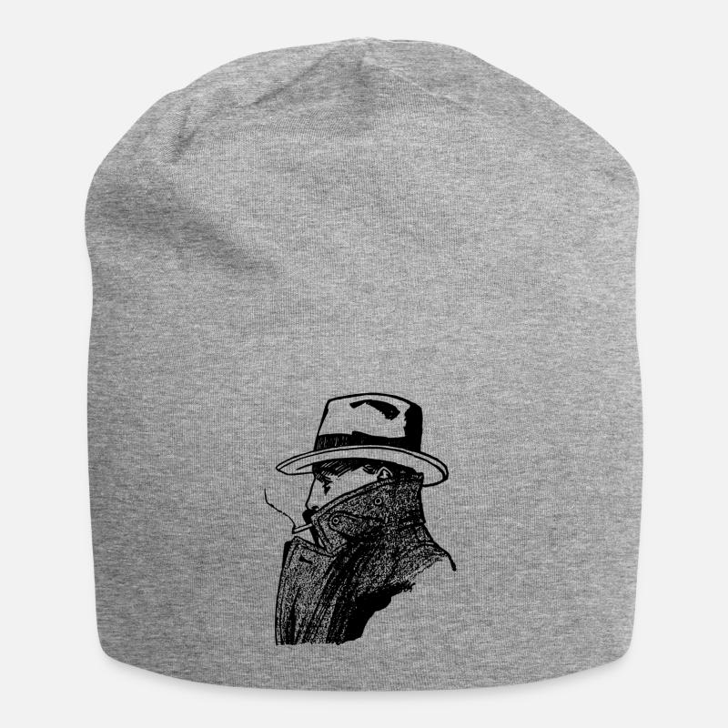 agent - Bonnet en jersey - gris chiné