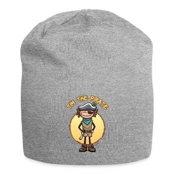 Tim the pirate - Bonnet en jersey - gris chiné - Devant