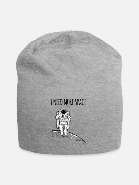 J'ai besoin d'espace / idée cadeau - Bonnet en jersey - gris chiné