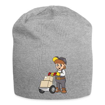 Lieferant - Jersey-Beanie - Grau meliert - Vorne