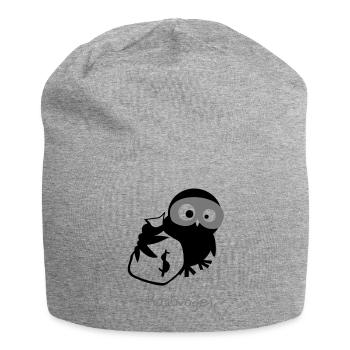 EULE // Raubvogel. - Jersey-Beanie - Grau meliert - Vorne